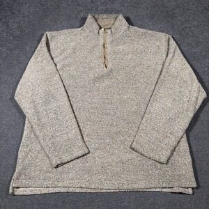 The Territory Ahead Sweater Mens XXL 1/4 Zip Fisherman Gorpcore Terry Towel